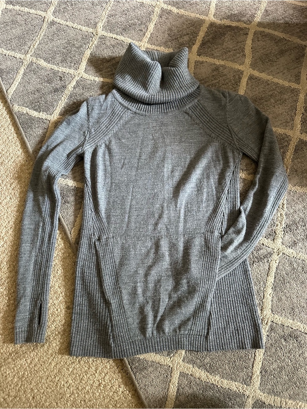 Women's Gray Turtleneck Sweater